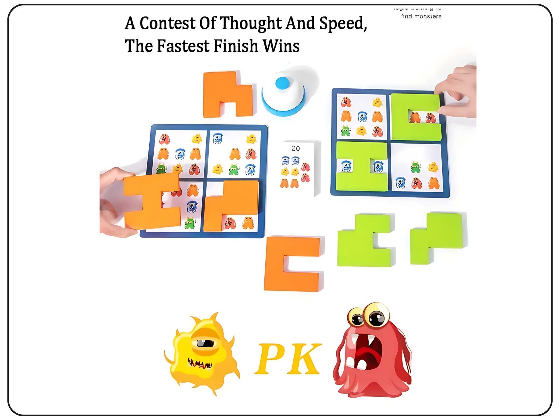 Monster Hunt Wooden Educational Toy for Kids