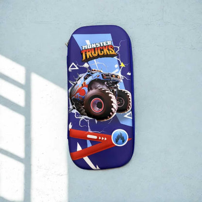Monster Trucks Pencil Case - Durable Racing Stationery Pouch | DODKart