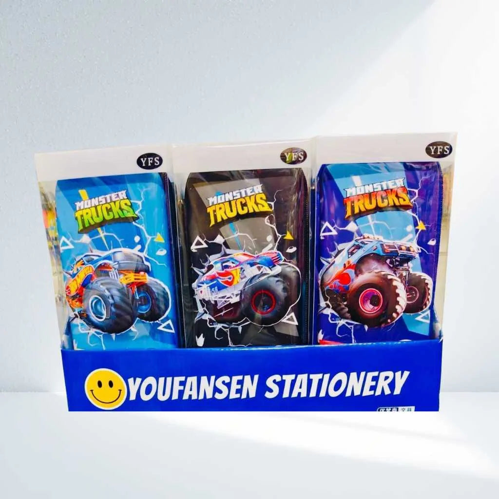 Monster Trucks Pencil Case - Durable Racing Stationery Pouch | DODKart