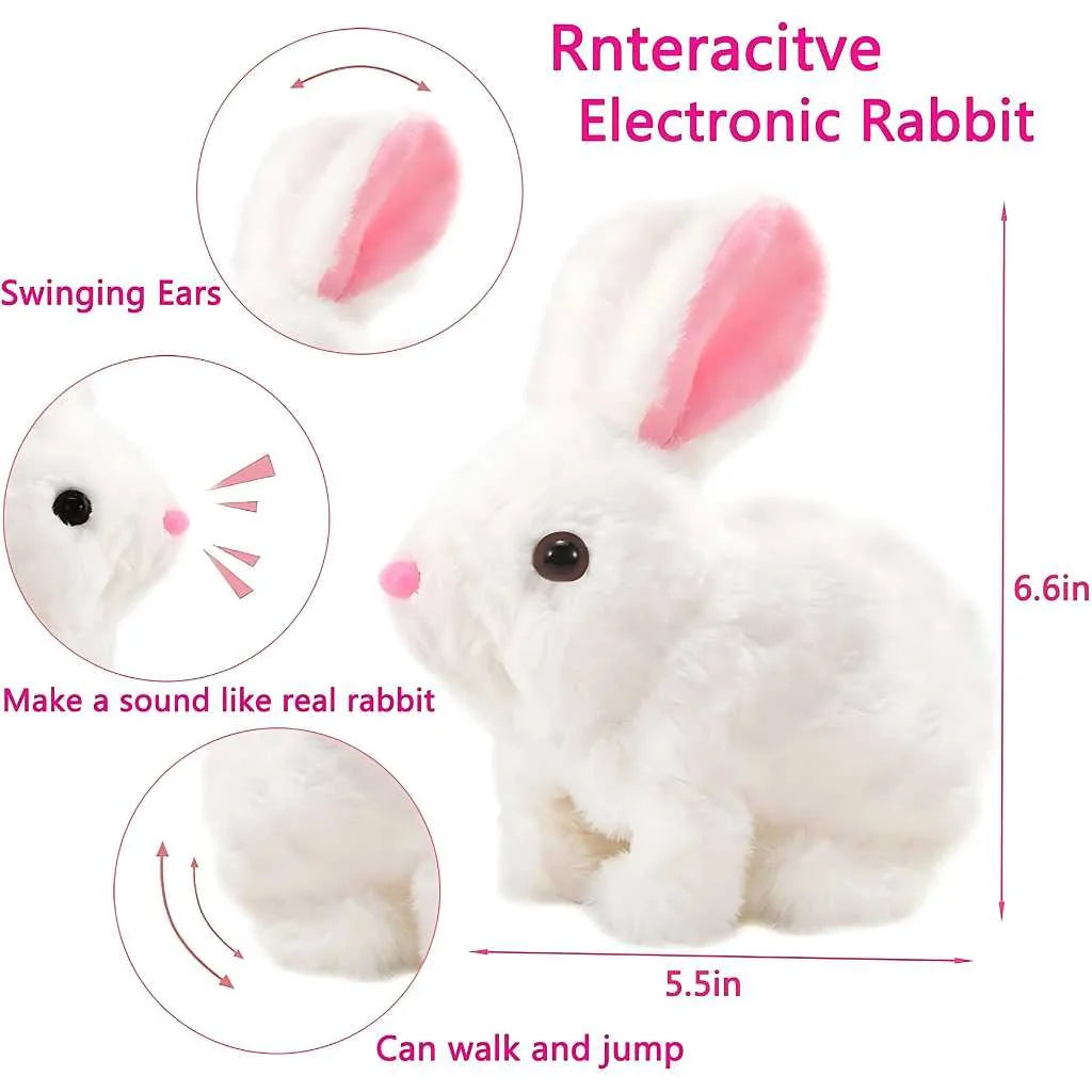 Moving Rabbit Soft Toy with Light and Sound