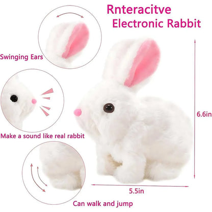 Moving Rabbit Soft Toy with Light and Sound