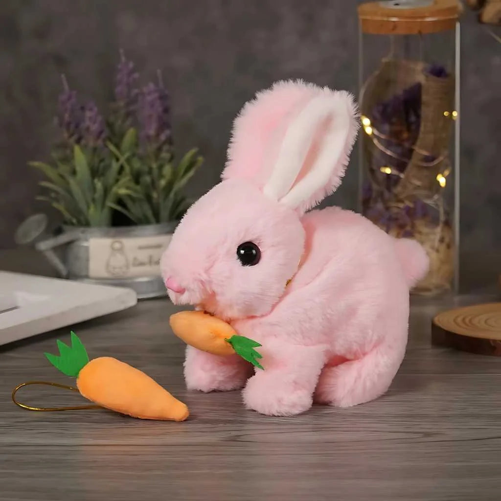Moving Rabbit Soft Toy with Light and Sound