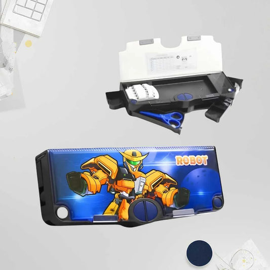Multifunction Robot Pencil Box for Kids | All-in-One Stationery Kit