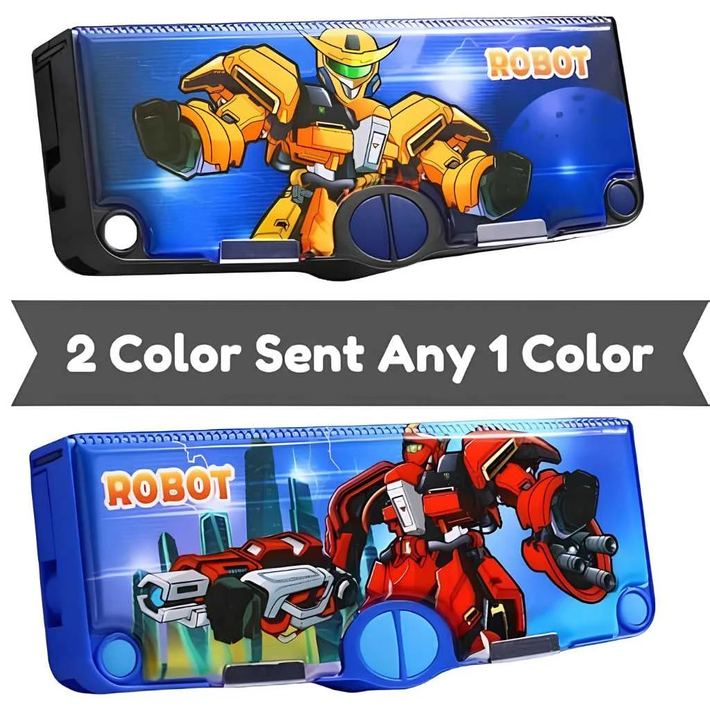 Multifunction Robot Pencil Box for Kids | All-in-One Stationery Kit