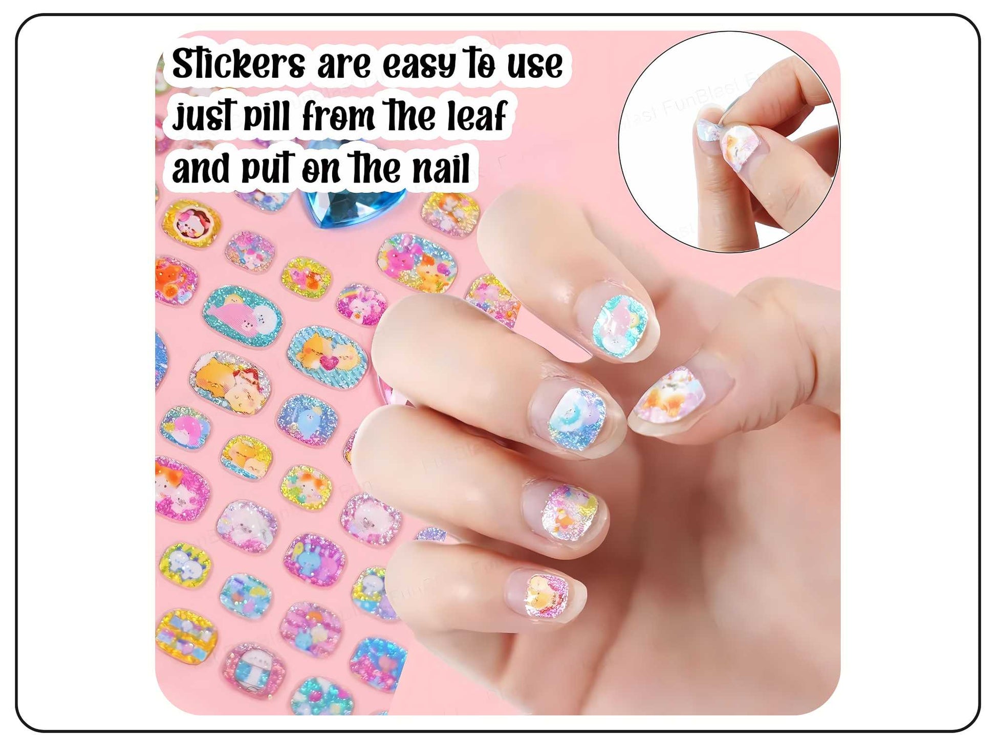 Nail Soul Stickers for Kids and Girls