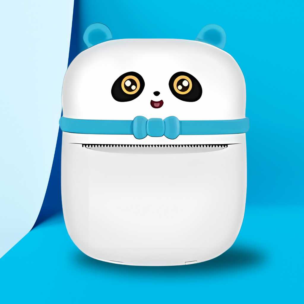 panda style mini thermal printer for kids