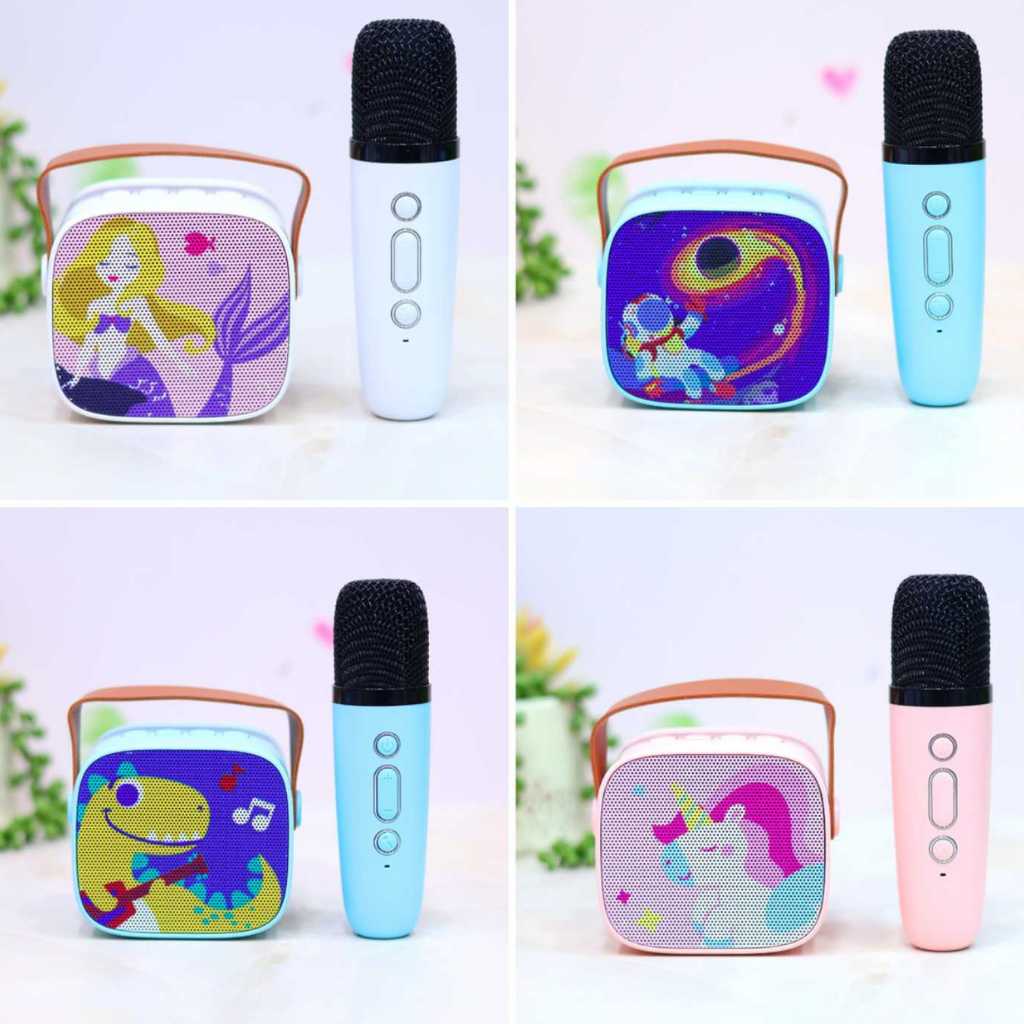 Party Anywhere Bluetooth Karaoke Speaker Mic for Kids