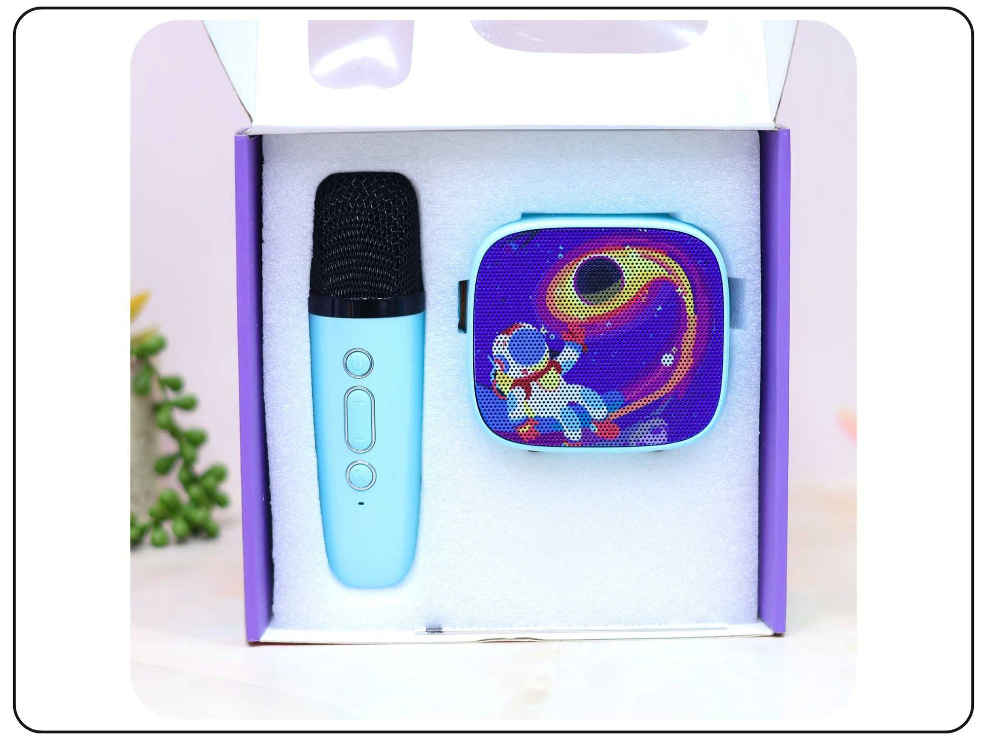 Party Anywhere Bluetooth Karaoke Speaker Mic for Kids