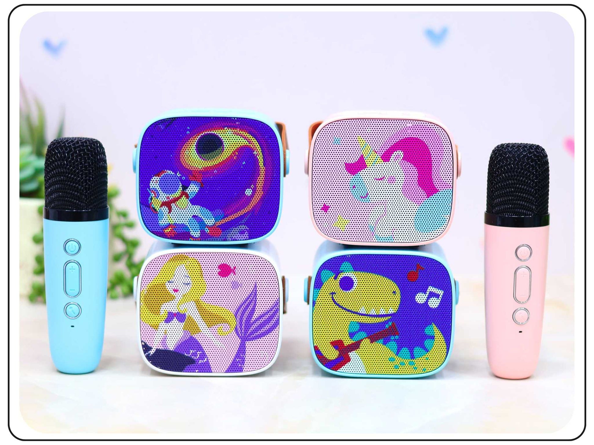Party Anywhere Bluetooth Karaoke Speaker Mic for Kids