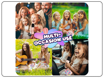 Party Anywhere Bluetooth Karaoke Speaker Mic for Kids