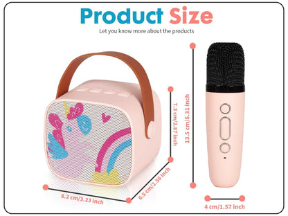 Party Anywhere Bluetooth Karaoke Speaker Mic for Kids