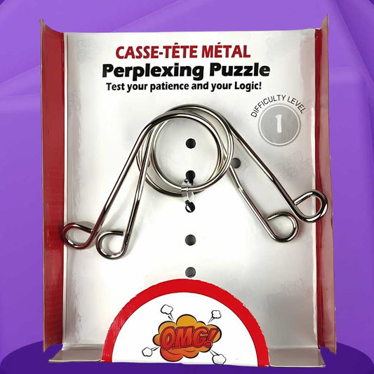Perplexing Brain Teaser Steel Puzzle for Kids