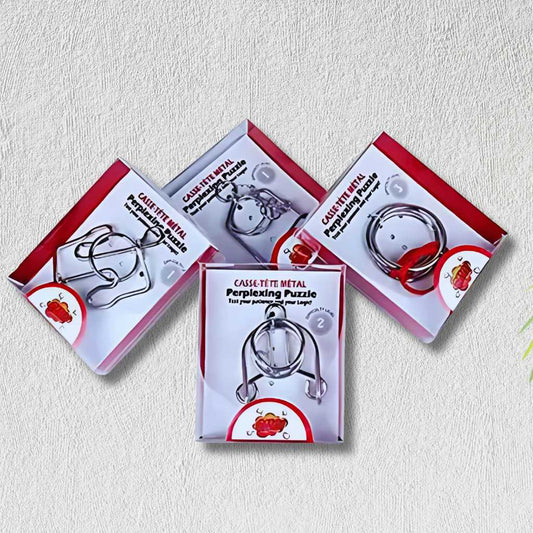 Perplexing Brain Teaser Steel Puzzle for Kids 