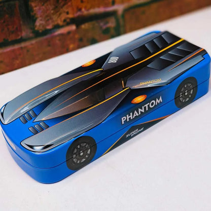 Phantom Supercar 3D Pencil Box - Durable Metal Case for Boys