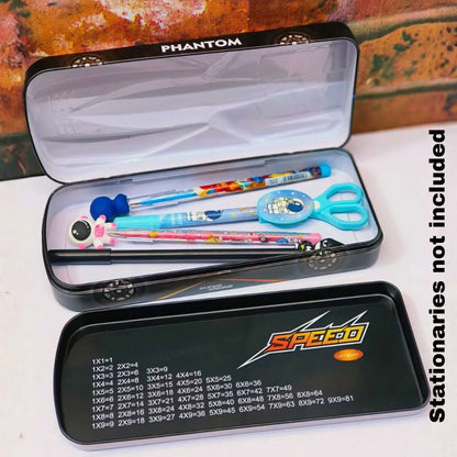 Phantom Supercar 3D Pencil Box - Durable Metal Case for Boys