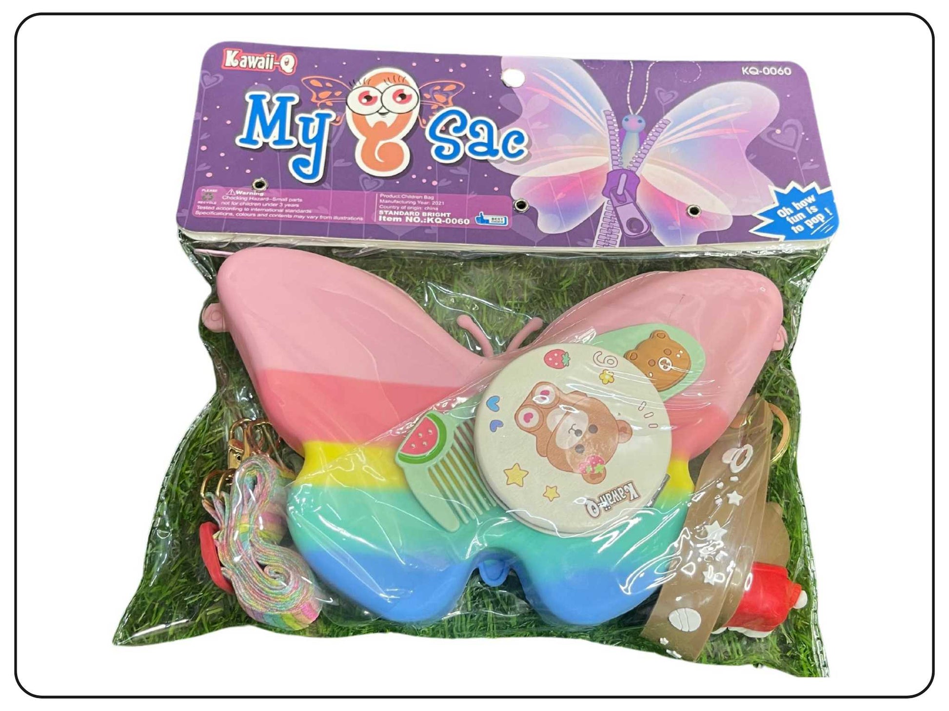 POPIT Butterfly Sling Bag for Kids and Girls