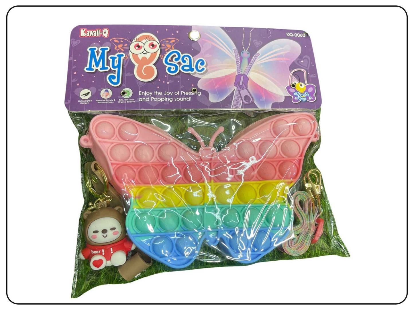 POPIT Butterfly Sling Bag for Kids and Girls