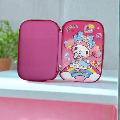 Premium Kuromi Hard Shell Pencil Case for Girls