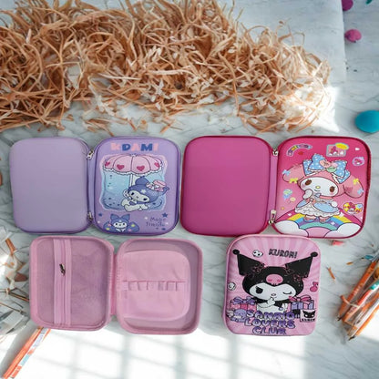 Premium Kuromi Hard Shell Pencil Case for Girls