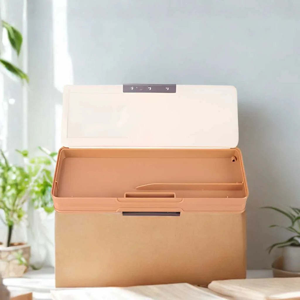 Premium Capabara Magnetic Pencil Box - Durable Multi-Compartment Kids Stationery Case