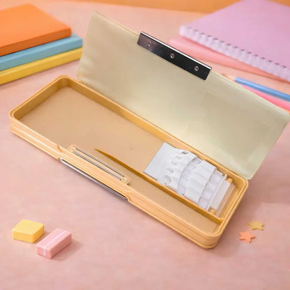Premium Capabara Magnetic Pencil Box - Durable Multi-Compartment Kids Stationery Case