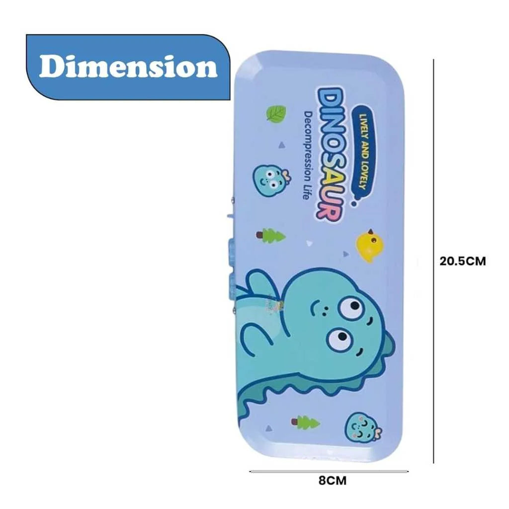 Premium Metal Pencil Box for Boys - Durable Multi-Layer Stationery Organizer