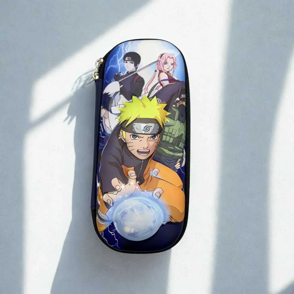 Premium Naruto Pencil Case | Durable Hard Shell Anime Stationery for Kids