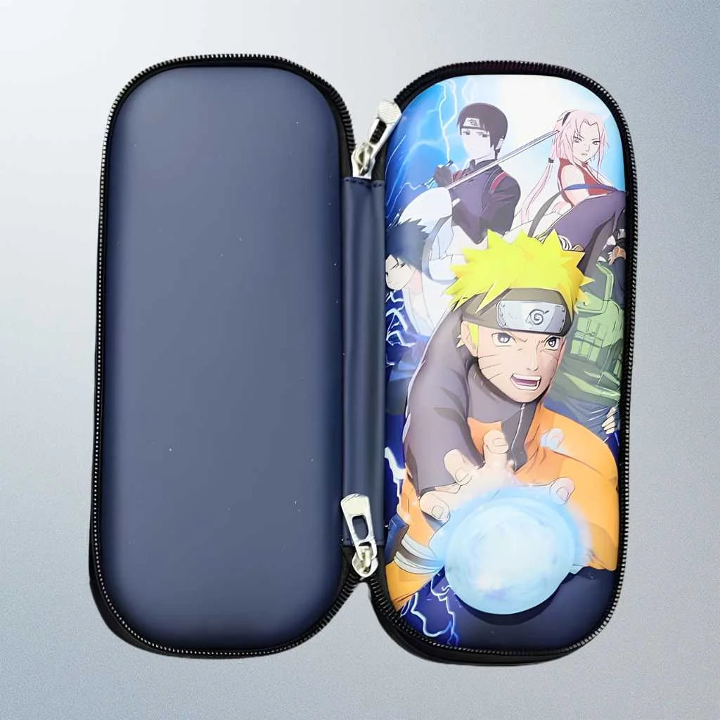 Premium Naruto Pencil Case | Durable Hard Shell Anime Stationery for Kids