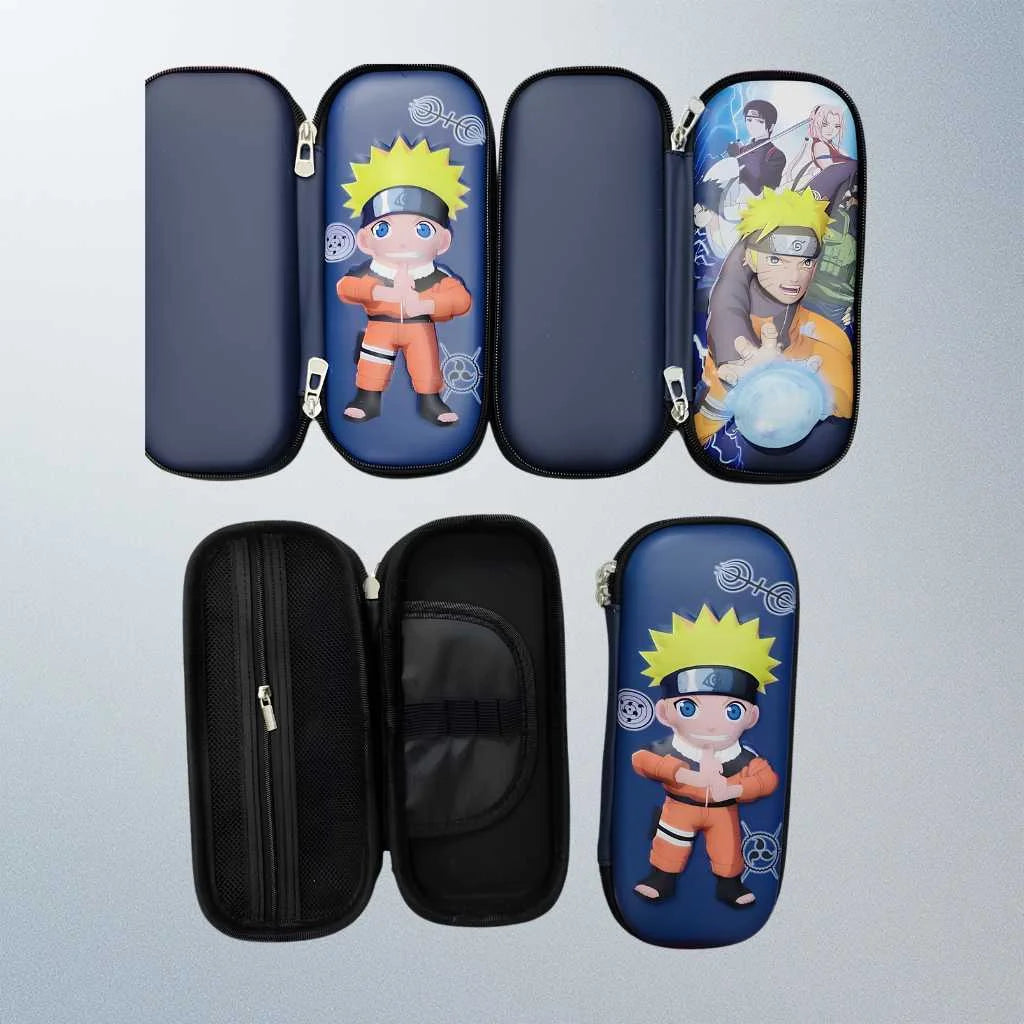 Premium Naruto Pencil Case | Durable Hard Shell Anime Stationery for Kids