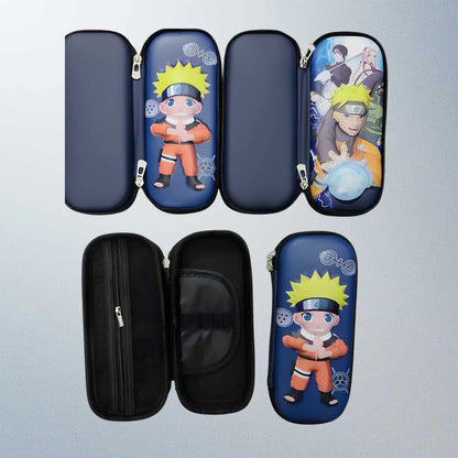 Premium Naruto Pencil Case | Durable Hard Shell Anime Stationery for Kids
