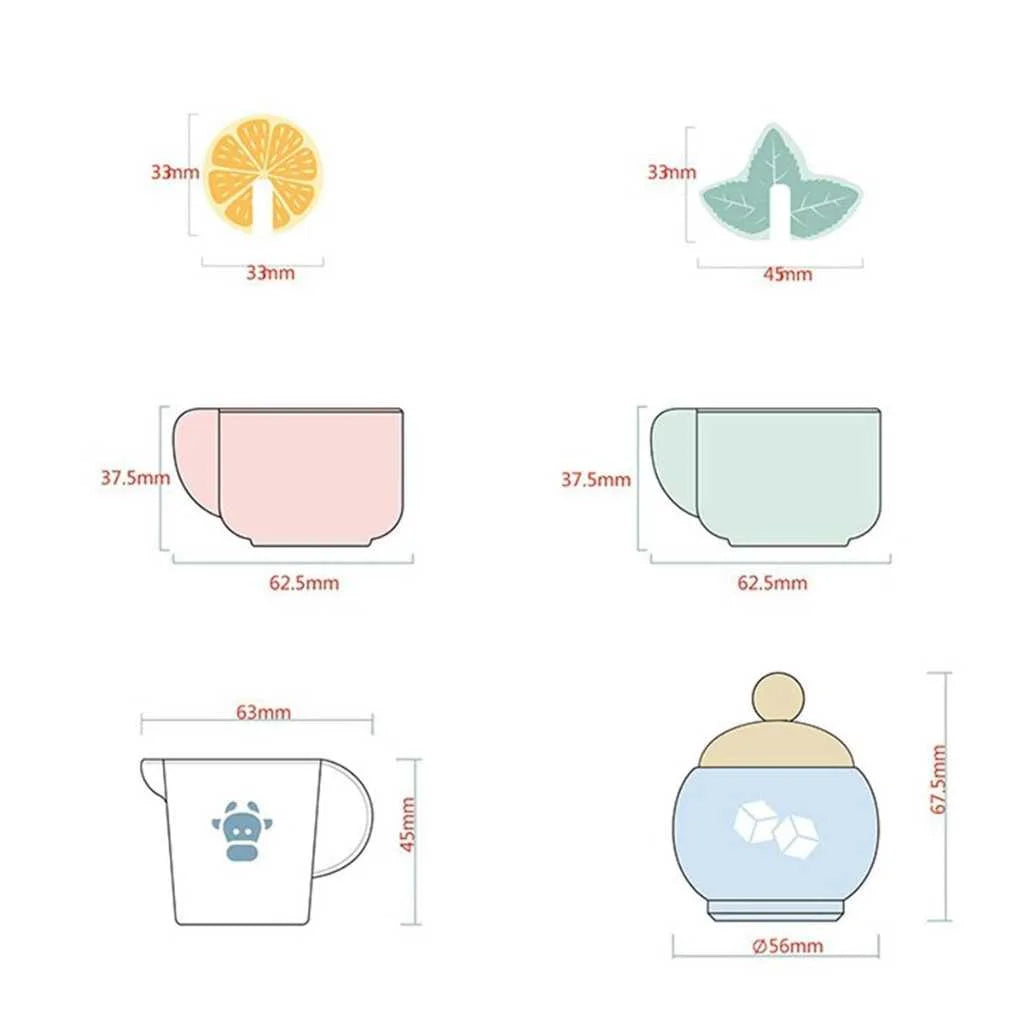 Pretend and Play Afternoon Tea Set Wooden Toys for Kids