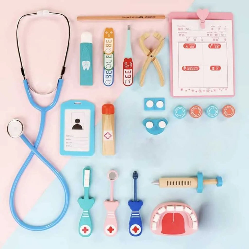 Pretend and Play Amazig Wooden Doctor Set for Kids
