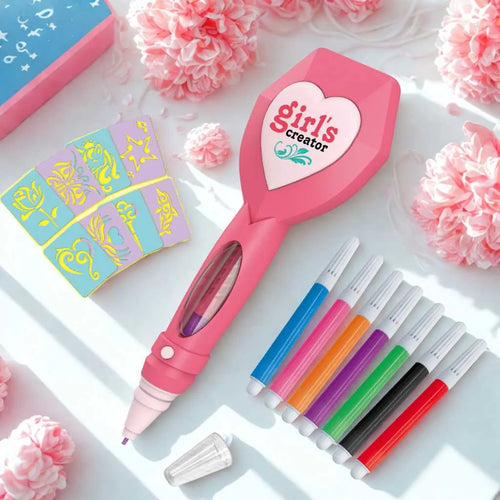 Pretend Play DIY Beautiful Beauty Tattoo Pen for Girls