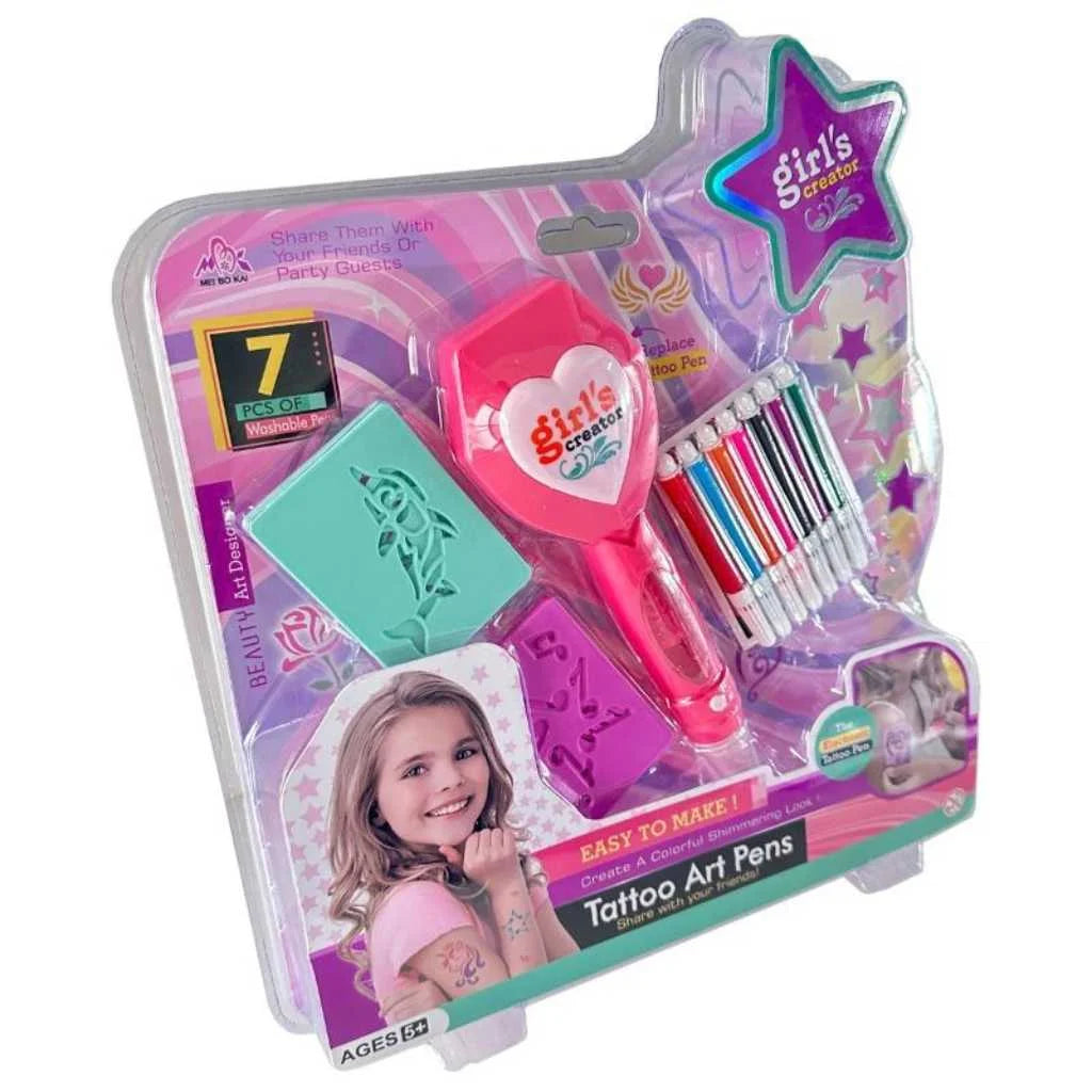 Pretend Play DIY Beautiful Beauty Tattoo Pen for Girls