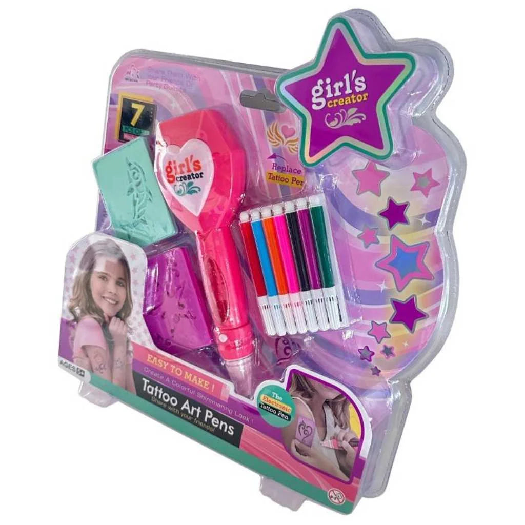 Pretend Play DIY Beautiful Beauty Tattoo Pen for Girls