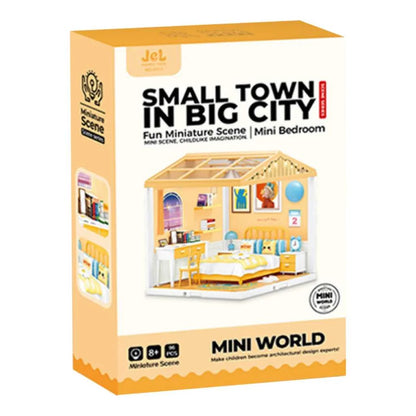 Pretend Play Mini Bedroom Doll House for Girls