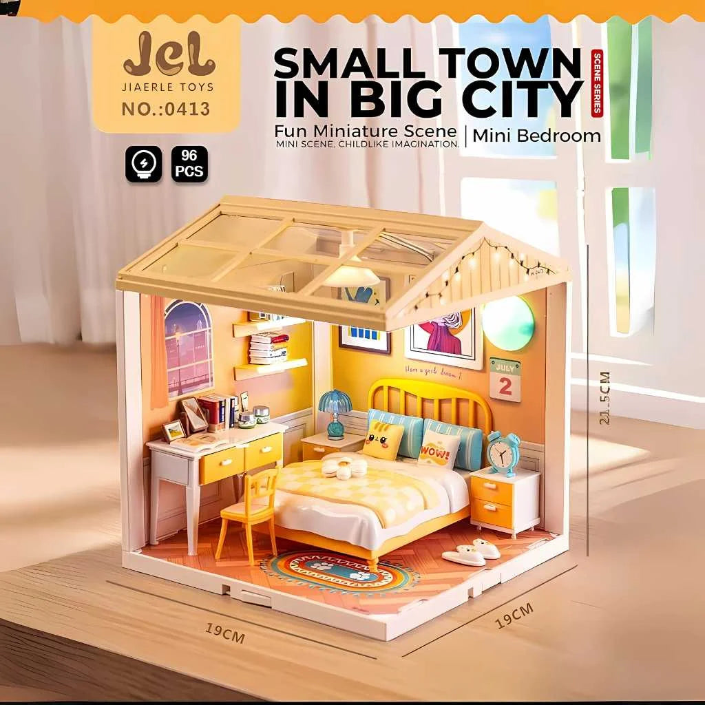 Pretend Play Mini Bedroom Doll House for Girls