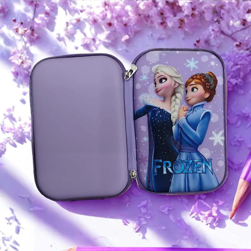 Princess High Capacity Semi-Rigid Pencil Case for Girls | DODKart