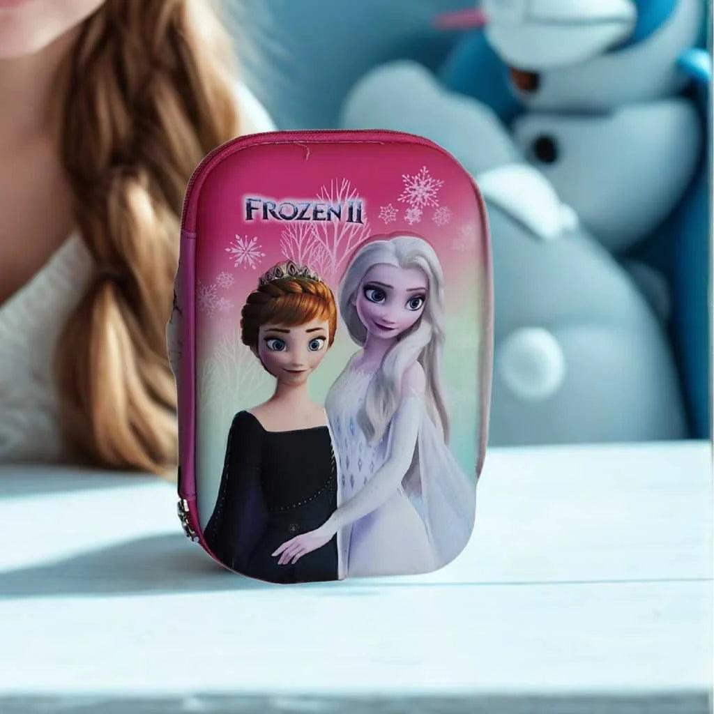 Princess High Capacity Semi-Rigid Pencil Case for Girls | DODKart