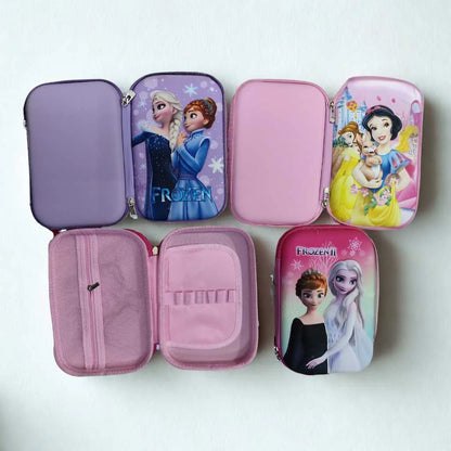 Princess High Capacity Semi-Rigid Pencil Case for Girls | DODKart