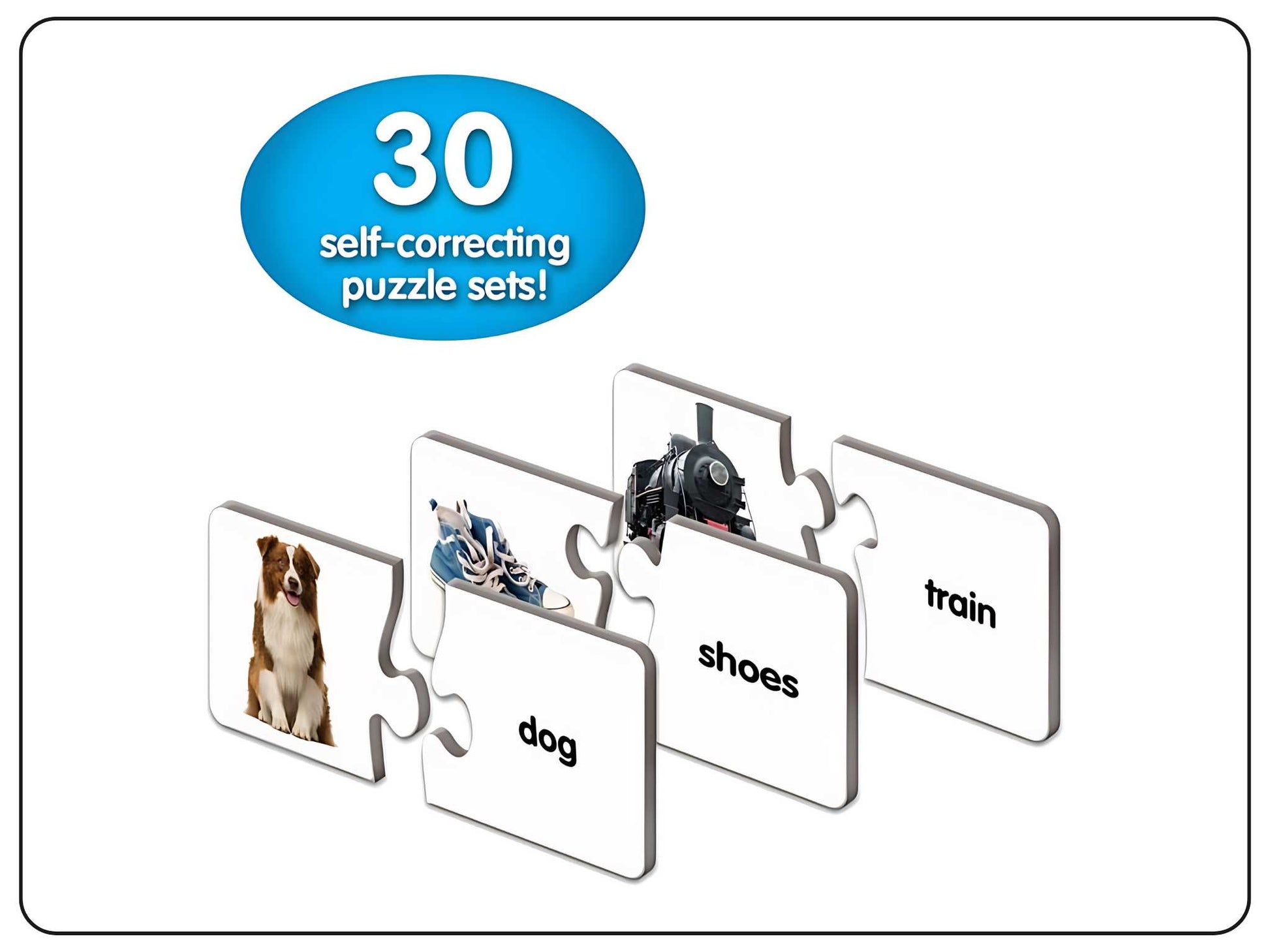 Reading Puzzle Match Game Educational Toy