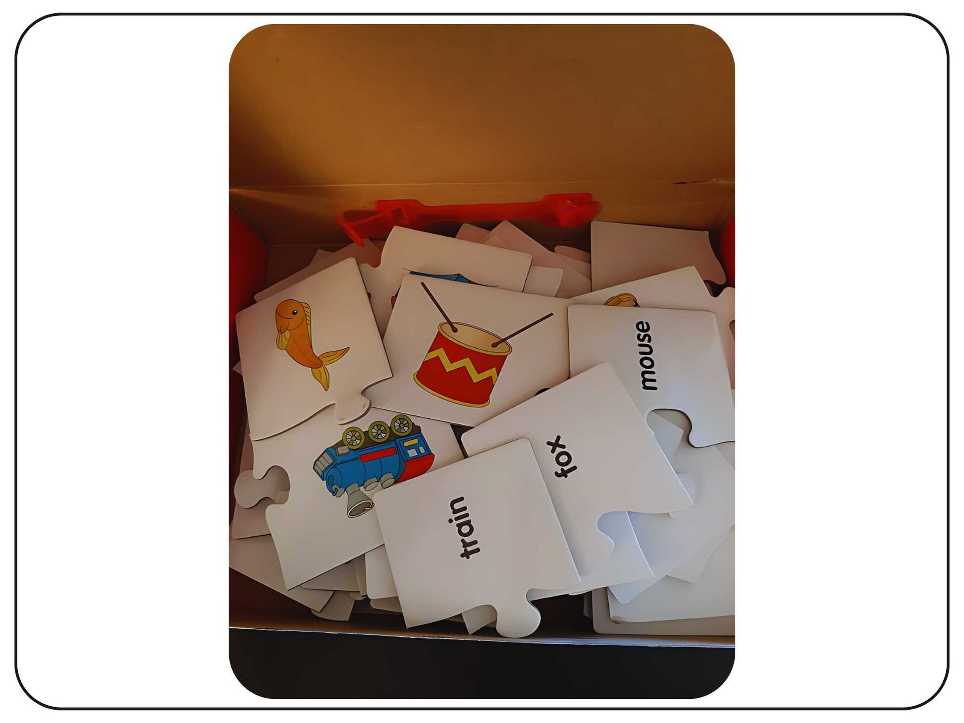 Reading Puzzle Match Game Educational Toy