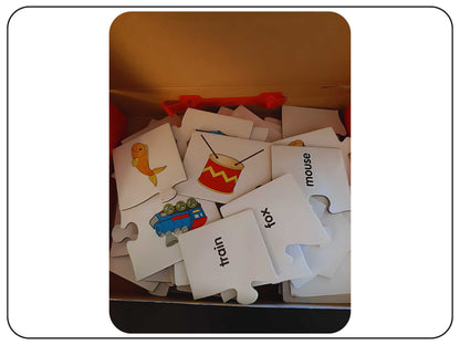 Reading Puzzle Match Game Educational Toy