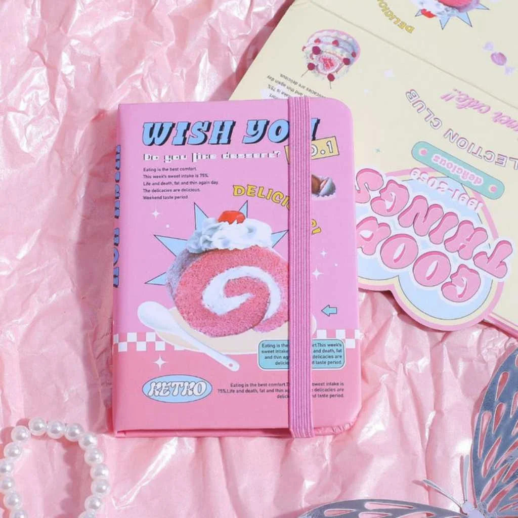 Retro Dessert Mini Notebook