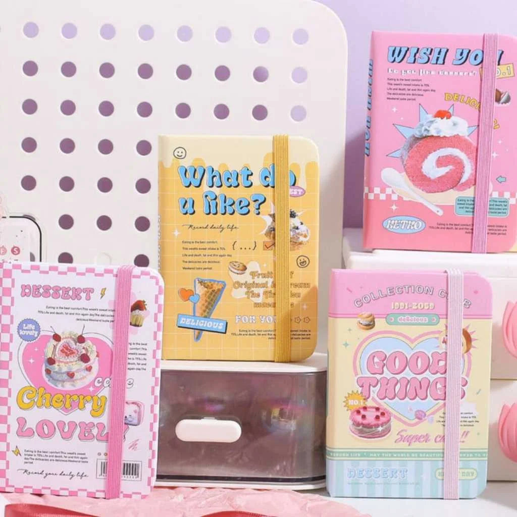 Retro Dessert Mini Notebook