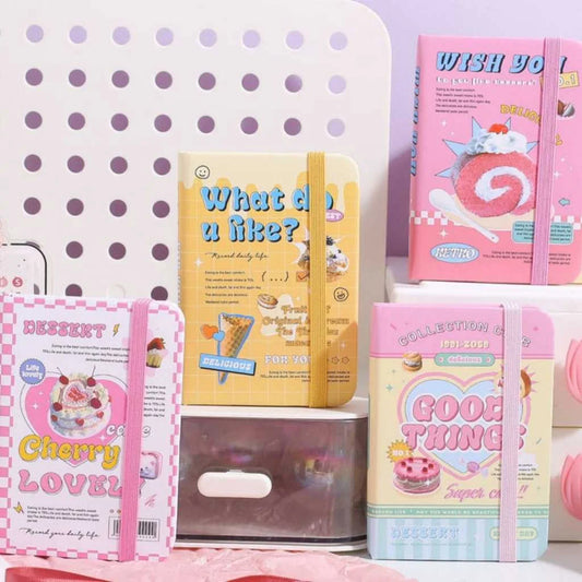 Retro Dessert Mini Notebook