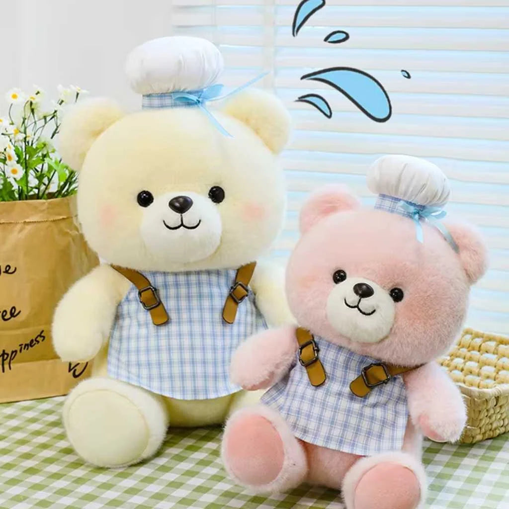 Retro Style Teddy Bear Plush Toy 35cm Vintage Edition