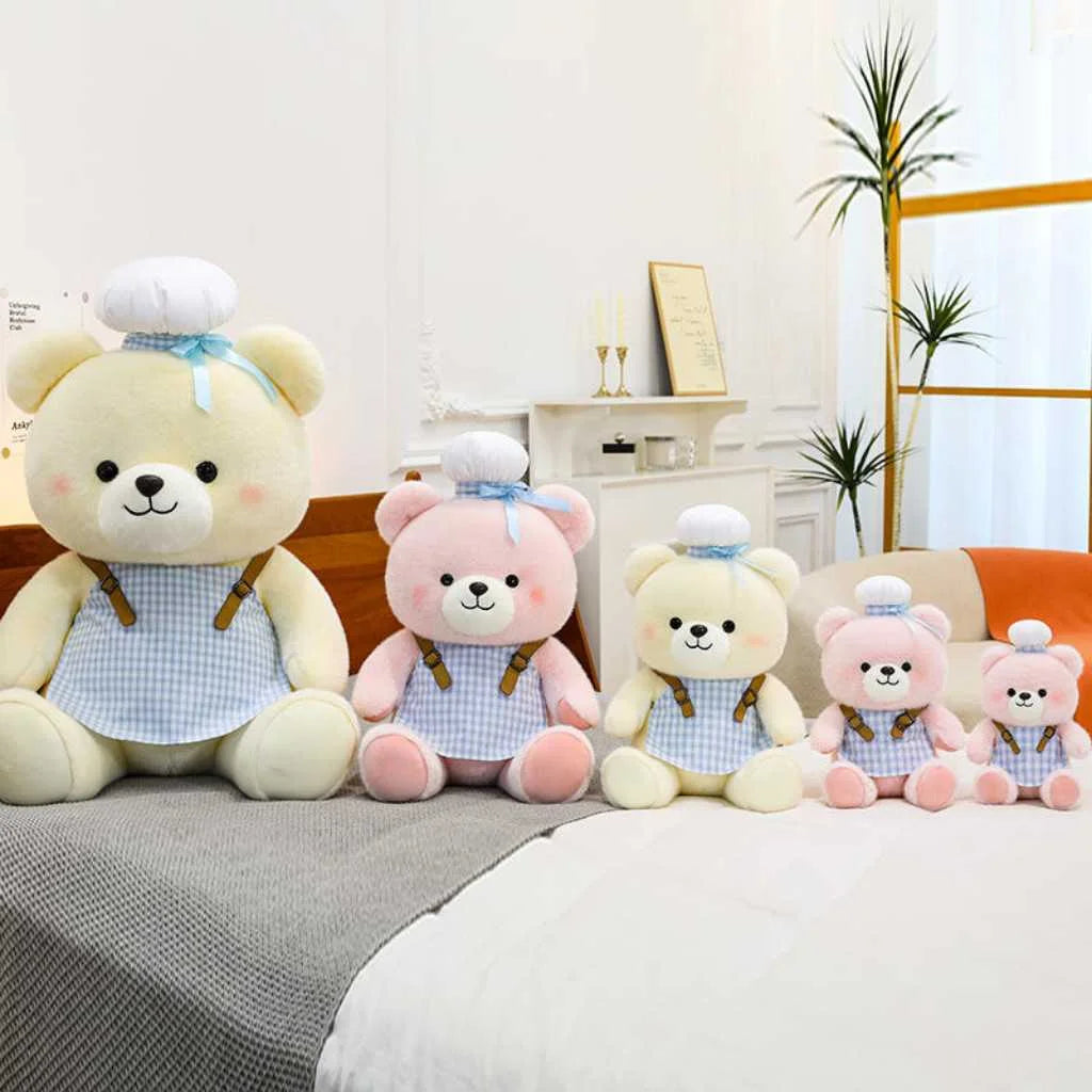 Retro Style Teddy Bear Plush Toy 35cm Vintage Edition