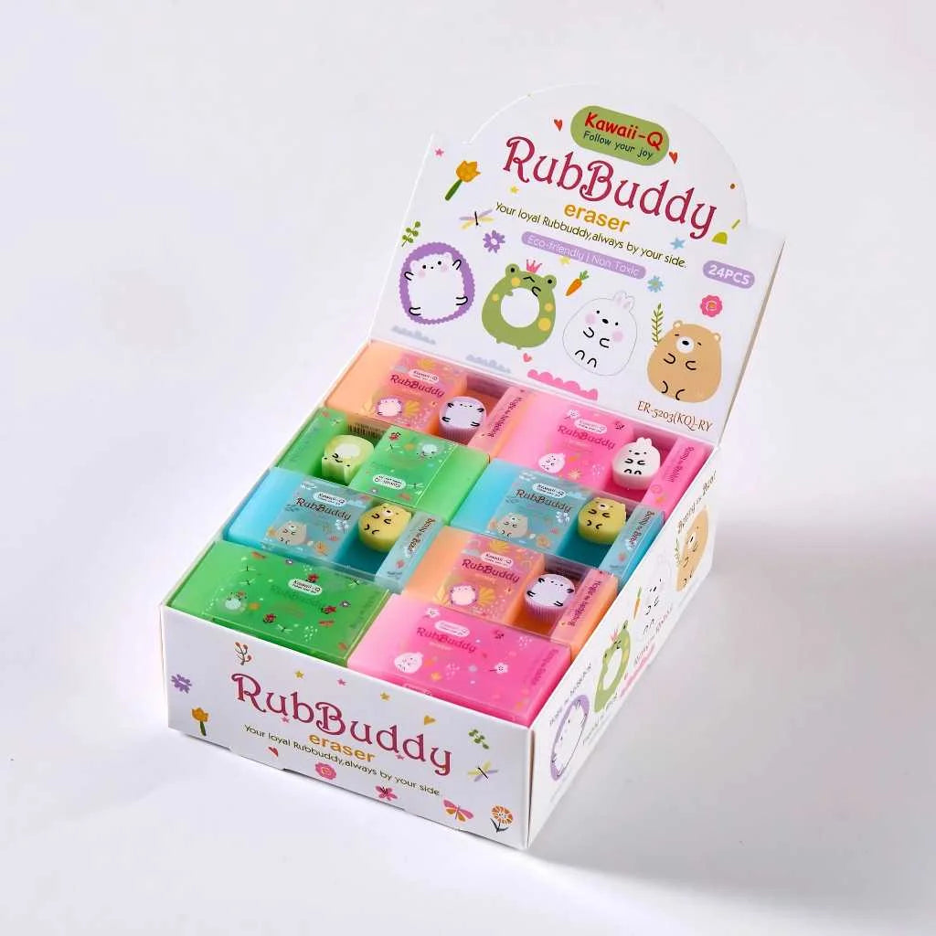 Rub Buddy Jelly Eraser - Dust-Free & Non-Toxic Cute Eraser for Kids