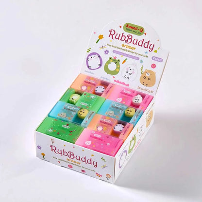 Rub Buddy Jelly Eraser - Dust-Free & Non-Toxic Cute Eraser for Kids